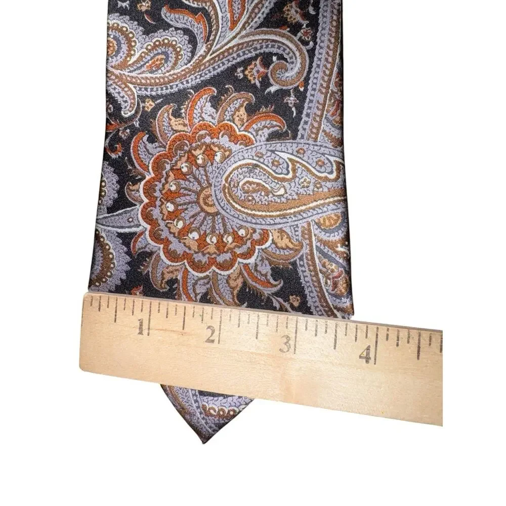 Paul Fredrick Silk Tie Paisley‎ Italy Classic Multicolor Necktie Business Formal